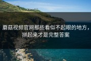蘑菇视频官网那些看似不起眼的地方，拼起来才是完整答案