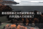 蘑菇视频最近突然被频繁提起，背后的原因有人已经猜到了